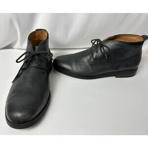 Cole Haan Ogden Stitch Chukka II Boots Mens 13M Black Leather C24524